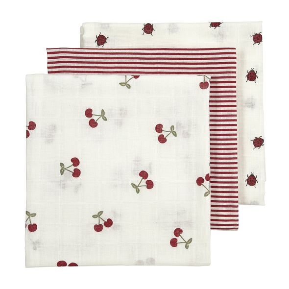 MEYCO MUŠELÍNOVÉ PLENY 70X70 CM 3-BALENÍ - GIRLY GARDEN - LÁTKOVÉ PLENY ALL IN ONE - PŘEBALOVÁNÍ