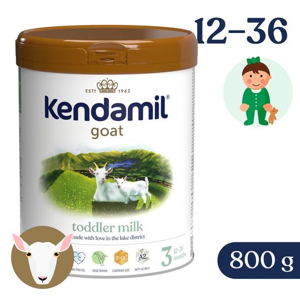 KENDAMIL KOZÍ BATOLECÍ MLÉKO 3 (800G) DHA+ - KOJENECKÁ MLÉKA - KRMENÍ