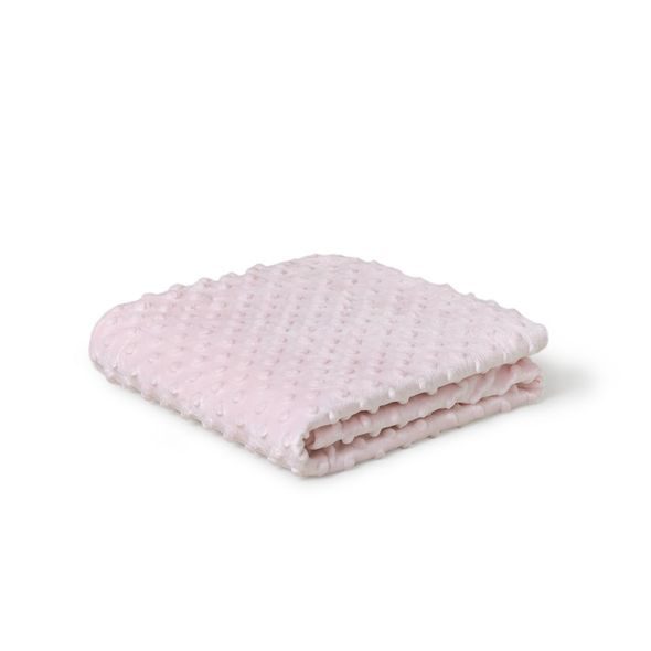 INTERBABY SET DEKA MĚKKÁ KULIČKY 80X110 + LAMPIČKA HVĚZDA - RŮŽOVÁ - DĚTSKÉ DEKY PRO MIMINKA - SPINKÁNÍ