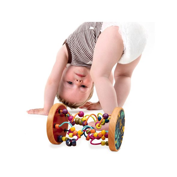 B-TOYS VÁLEC LABYRINT S KORÁLKY LOOPTY LOO - NAVLÉKÁNÍ - PRO DĚTI