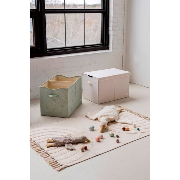 3 SPROUTS TRUHLA NA HRAČKY RECYCLED TERRAZZO/GREEN - BOXY NA HRAČKY - SPINKÁNÍ