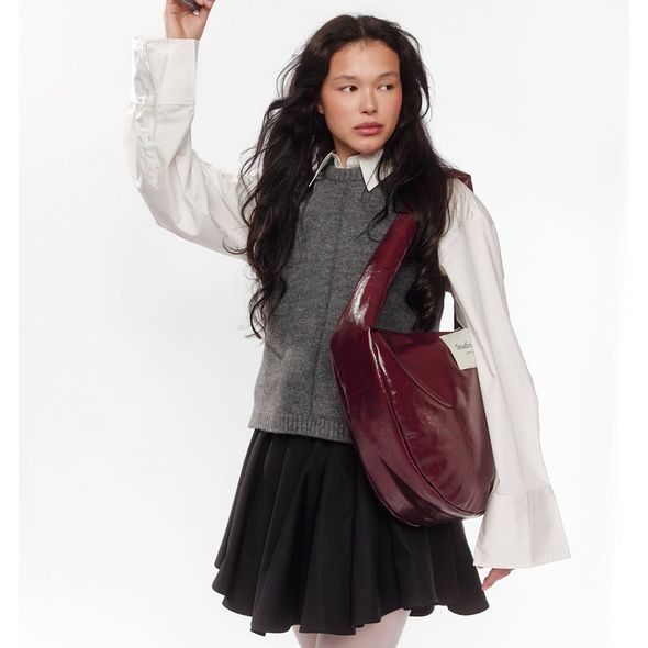 STUDIO NOOS LEATHER CROSS BODY BAG BURGUNDY - DOPLŇKY - PRO MAMINKY