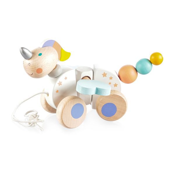 ZOPA DŘEVĚNÁ TAHACÍ HRAČKA - TAHACÍ A TLAČÍCÍ - PRO DĚTI