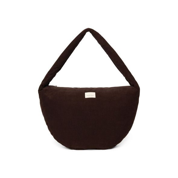 STUDIO NOOS RIB PUFFY CROSS BODY BAG DARK BROWN - DOPLŇKY - PRO MAMINKY