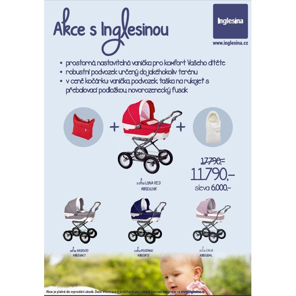 INGLESINA VANIČKA SOFIA ELEGANCE AUTO DALIA+TAŠKA+FUSÁČEK NEWBORN 2013 - HLUBOKÉ KOČÁRKY - KOČÁRKY A PŘÍSLUŠENSTVÍ