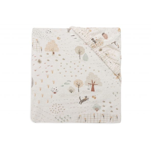 JOLLEIN PROSTĚRADLO NAPÍNACÍ 40/50 X 80/90 CM TINY PARK - PROSTĚRADLA - SPINKÁNÍ