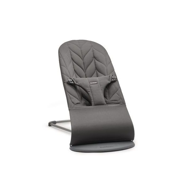 BABYBJORN LEHÁTKO BABYBJORN BOUNCER BLISS ANTHRACITE COTTON PETAL WOVEN - LEHÁTKA A HOUPADLA - SPINKÁNÍ