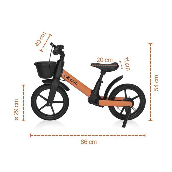 ZOPA ODRÁŽEDLO CRUISER S BRZDOU - DĚTSKÁ KOLA ODRÁŽECÍ - NOŠENÍ & SPORT