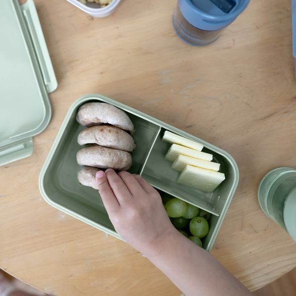 3 SPROUTS KRABIČKA NA JÍDLO BENTO RECYCLED GREEN - KRABIČKY NA SVAČINU - KRMENÍ