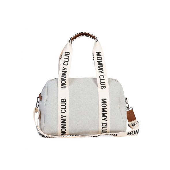 CHILDHOME PŘEBALOVACÍ TAŠKA MOMMY CLUB SIGNATURE CANVAS OFF WHITE - PŘEBALOVACÍ TAŠKY - KOČÁRKY A PŘÍSLUŠENSTVÍ