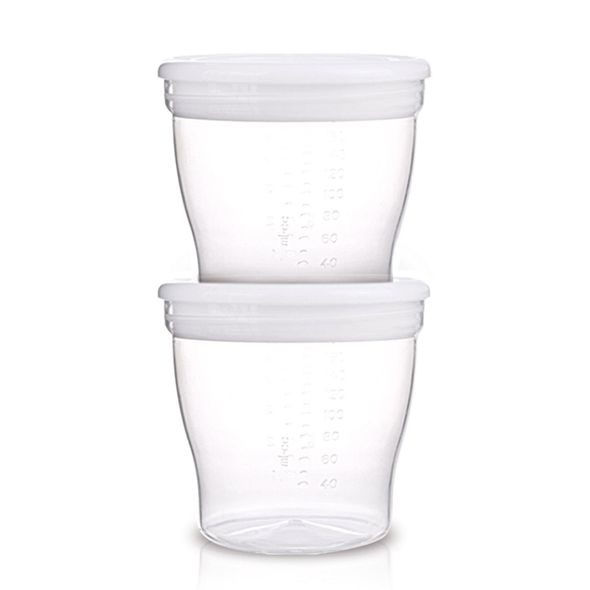 CANPOL BABIES ZÁSOBNÍKY S VÍČKEM 4 KS - USKLADNĚNÍ MATEŘSKÉHO MLÉKA - KRMENÍ