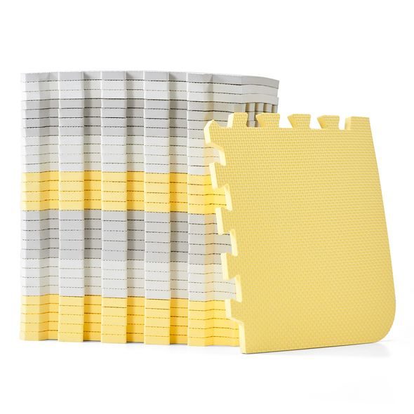 KINDERKRAFT PODLOŽKA PĚNOVÁ PUZZLE LUNO YELLOW 30KS - HRACÍ PODLOŽKY NA ZEM - SPINKÁNÍ