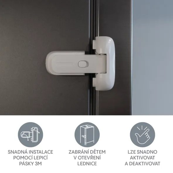 ZOPA ZÁMEK LEDNICE S POJISTKOU 1KS - BEZPEČNOST DĚTÍ V DOMÁCNOSTI - KOUPÁNÍ A ZDRAVÍ