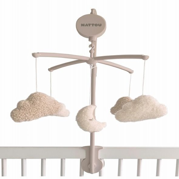 NATTOU KOLOTOČ HUDEBNÍ NAD POSTÝLKU TEDDY 0M+ - KOLOTOČE NA POSTÝLKU - PRO DĚTI