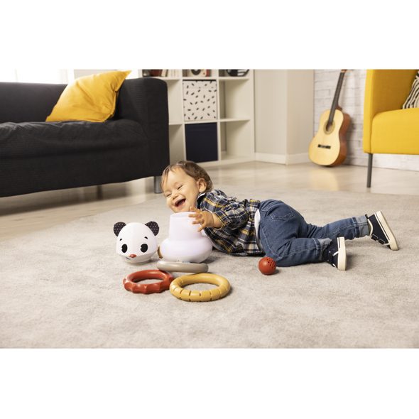 TINY LOVE HUDEBNÍ PYRAMIDA S KROUŽKY TINY ROCKERS PANDA - MOTORICKÉ A HUDEBNÍ - PRO DĚTI