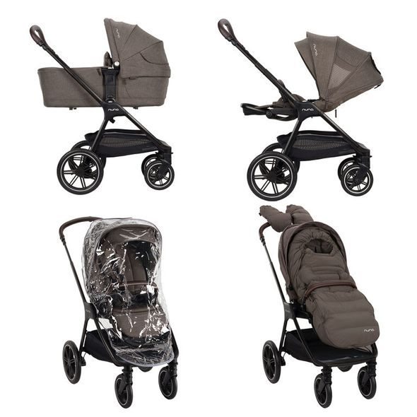 NUNA TRIV™ LX + LYTL™ + ZIMNÍ SADA CHESTNUT - KOMBINACE S PŘÍSLUŠENSTVÍM - KOČÁRKY A PŘÍSLUŠENSTVÍ