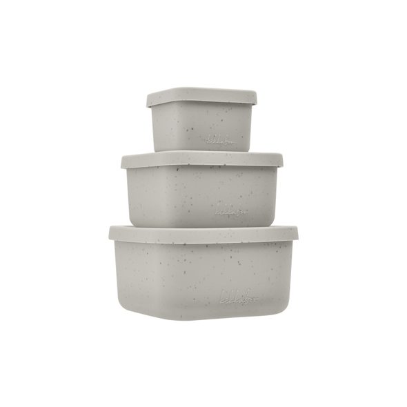 KIKKABOO SADA BOXŮ NA SVAČINU 3 KS PLATINUM SILICONE SAND - KRABIČKY NA SVAČINU - KRMENÍ