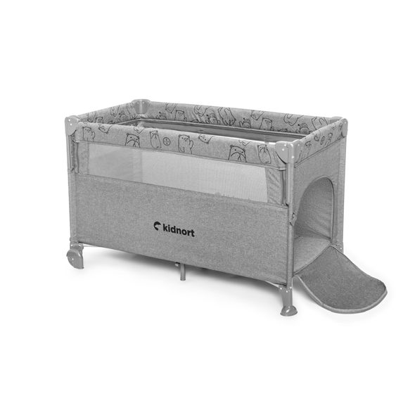 KIDNORT CESTOVNÍ POSTÝLKA KIDNORT STUGAN SVĚTLE ŠEDÁ - CESTOVNÍ POSTÝLKY - SPINKÁNÍ