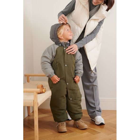 LEOKID ZIMNÍ KOMBINÉZA COLOR BLOCK GREEN SCAPE VEL. 18 - 24 MĚSÍCŮ (VEL. 86) - ZIMNÍ KOMBINÉZY - PRO DĚTI