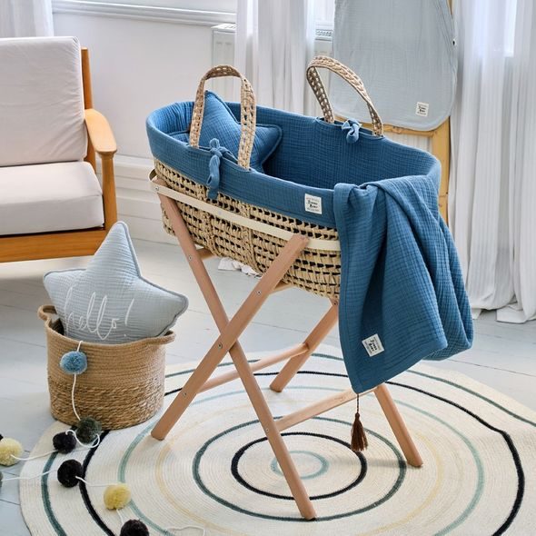 FUNNABABY KOMPLETNÍ MOJŽÍŠŮV KOŠ S VÝBAVOU PROVINCE PETROL - KOŠÍKY A KOLÉBKY - SPINKÁNÍ