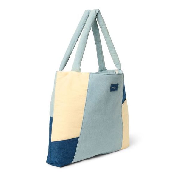 STUDIO NOOS PATCHWORK MOM BAG DENIM - ORGANIZÉRY A KOŠÍKY - KOČÁRKY A PŘÍSLUŠENSTVÍ