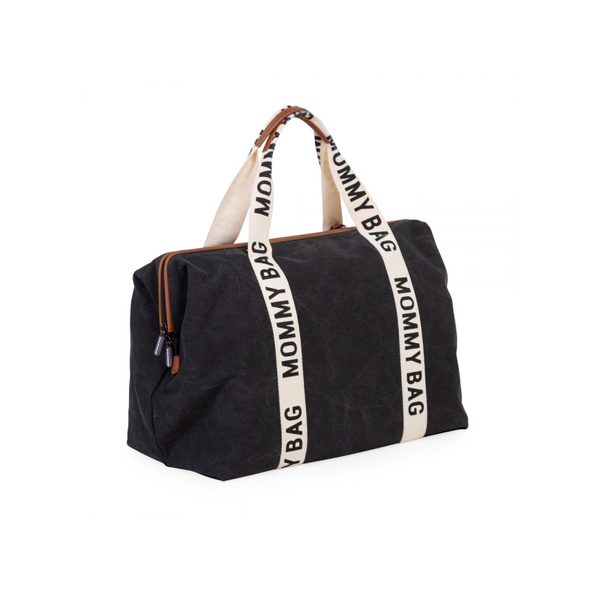 CHILDHOME PŘEBALOVACÍ TAŠKA MOMMY BAG CANVAS BLACK - PŘEBALOVACÍ TAŠKY - KOČÁRKY A PŘÍSLUŠENSTVÍ
