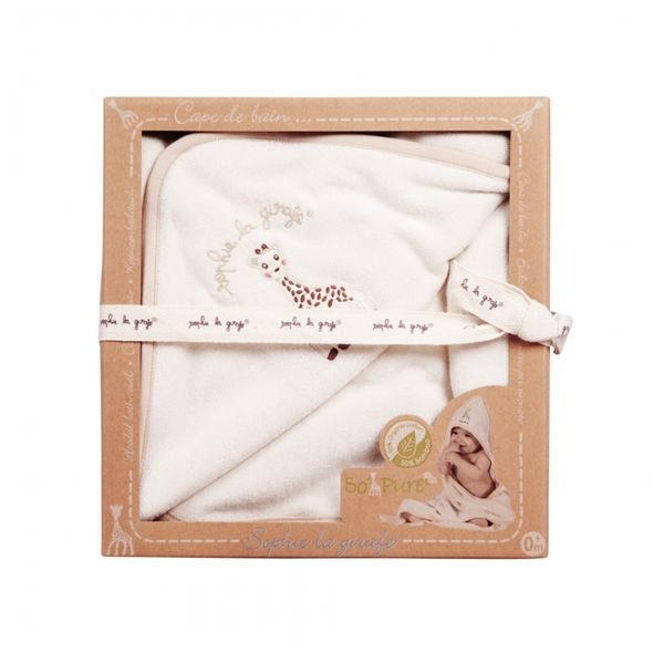 VULLI OSUŠKA S KAPUCÍ SO 'PURE, 75X75 CM 100% ORGANICKÁ BAVLNA - OSUŠKY A DĚTSKÉ ŽUPANY - KOUPÁNÍ A ZDRAVÍ