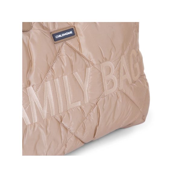 CHILDHOME CESTOVNÍ TAŠKA FAMILY BAG PUFFERED BEIGE - PŘEBALOVACÍ TAŠKY - KOČÁRKY A PŘÍSLUŠENSTVÍ
