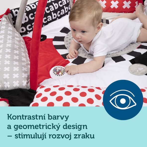 CANPOL BABIES KONTRASTNÍ HRACÍ DEKA SENSORY - HRACÍ DEKY - PRO DĚTI