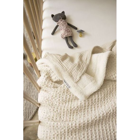 MEYCO DEKA WAFFLE TEDDY FLEECE - NATURE - DĚTSKÉ DEKY PRO MIMINKA - SPINKÁNÍ