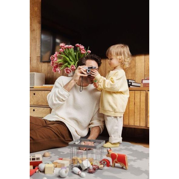 MOMI HRACÍ PODLOŽKA PĚNOVÉ PUZZLE MOMI ZAWI RŮŽOVÁ - HRACÍ PODLOŽKY NA ZEM - SPINKÁNÍ