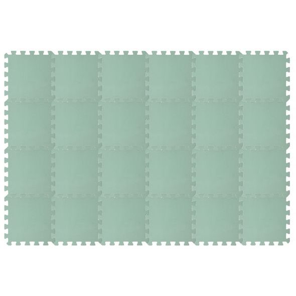 RIALTO BABY HRACÍ PODLOŽKA PUZZLE LIGHT GREEN 180X120CM - HRACÍ PODLOŽKY NA ZEM - SPINKÁNÍ