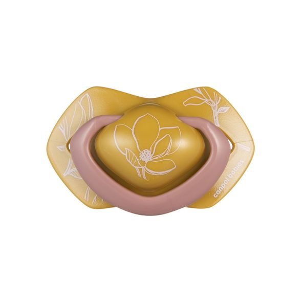 CANPOL BABIES DUDLÍK SILIKONOVÝ SYMETRICKÝ LIGHT TOUCH GOLD 18M+ 2KS RŮŽOVÝ - ŠIDÍTKA A DOPLŇKY - KRMENÍ