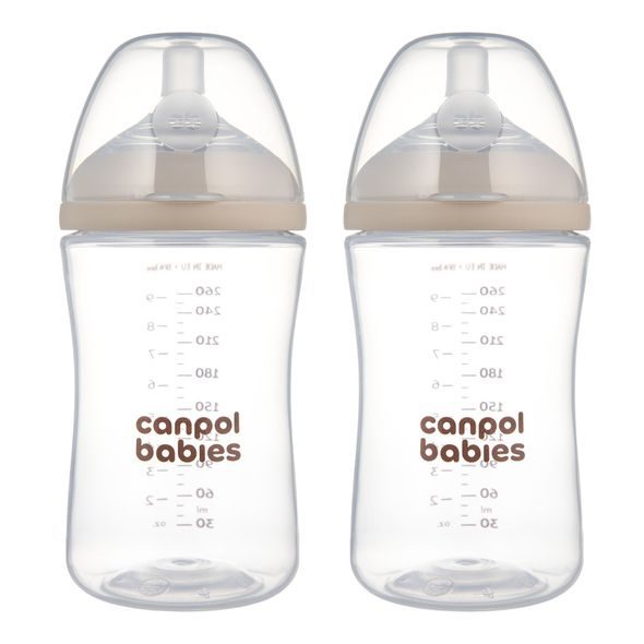 CANPOL BABIES SET LAHVÍ NATURAL SHAPE 260ML 2KS - KOJENECKÉ LAHVE - KRMENÍ