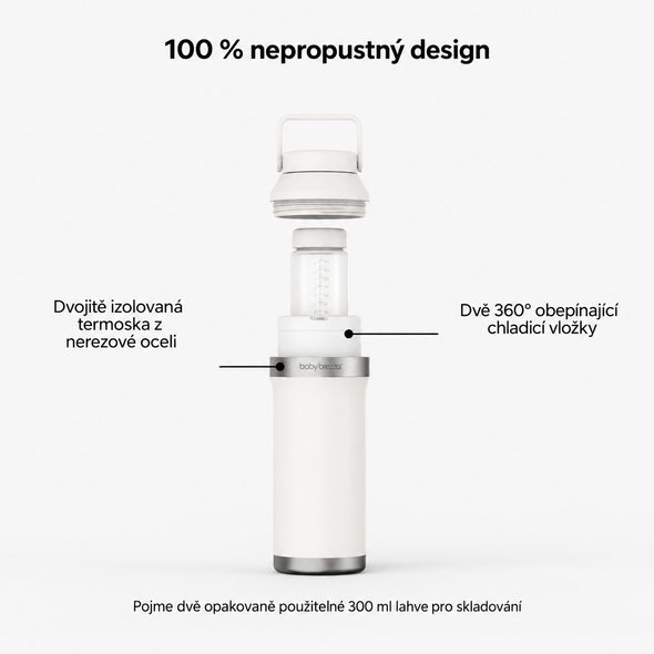 BABY BREZZA BREASTMILK BOTTLE COOLER 600 ML - CHLADICÍ TERMOSKA NA MATEŘSKÉ MLÉKO - USKLADNĚNÍ MATEŘSKÉHO MLÉKA - KRMENÍ