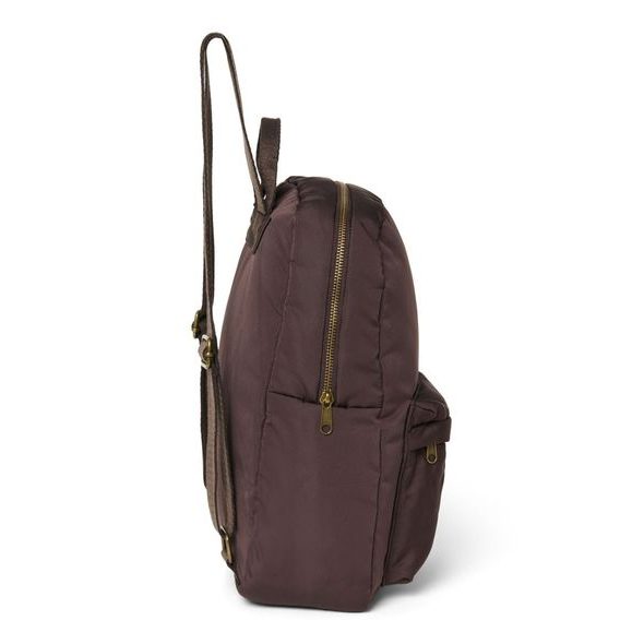 STUDIO NOOS PUFFY MIDI BACKPACK BATŮŽEK S PŘEDNÍ KAPSOU BROWN - BATOHY A TAŠKY - PRO DĚTI