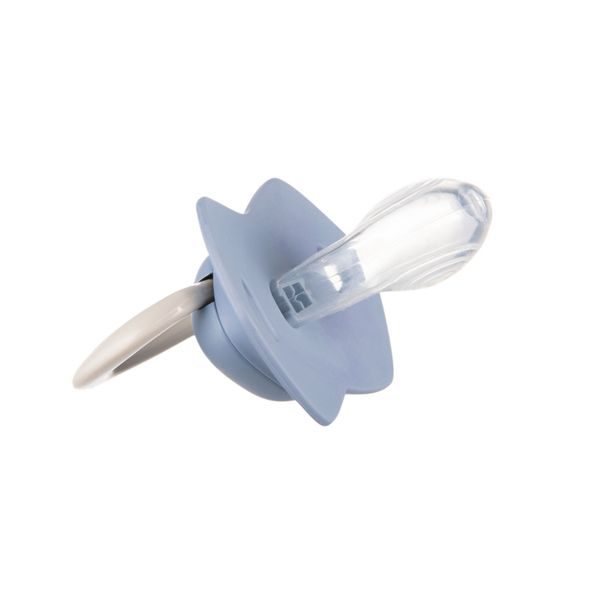 CANPOL BABIES SET SYMETRICKÝCH SILIKONOVÝCH DUDLÍKŮ LIGHT TOUCH 0-6M PURE COLOR MODRÝ - ŠIDÍTKA A DOPLŇKY - KRMENÍ