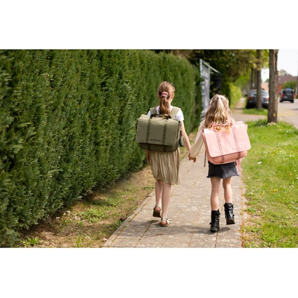 CHILDHOME ŠKOLNÍ TAŠKA CANVAS KHAKI - BATOHY A TAŠKY - PRO DĚTI