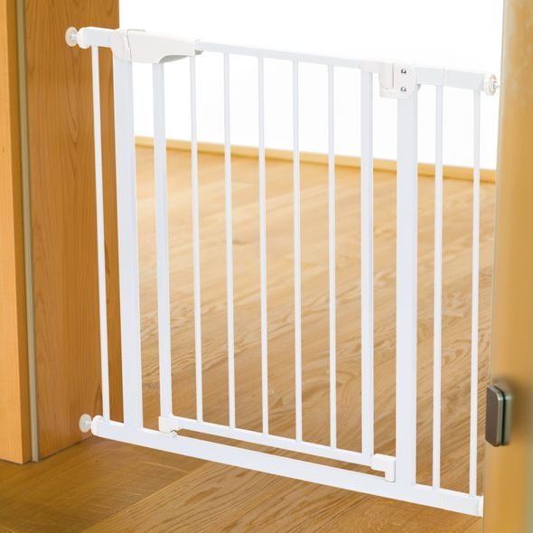 FILLIKID ZÁBRANA DO DVEŘÍ AUTO-CLOSE 75 - 82 CM, KOVOVÁ, WHITE - BEZPEČNOST DĚTÍ V DOMÁCNOSTI - KOUPÁNÍ A ZDRAVÍ