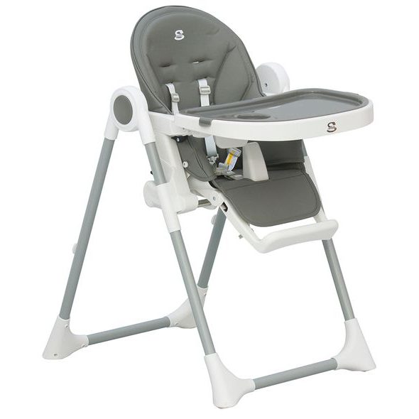 SCARLETT JÍDELNÍ ŽIDLIČKA ROSA ŠEDÁ - JÍDELNÍ ŽIDLIČKY PLASTOVÉ - KRMENÍ