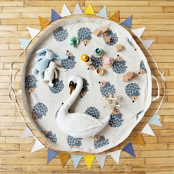 3 SPROUTS HRACÍ PODLOŽKA VAK HEDGEHOG GRAY - HRACÍ PODLOŽKY NA ZEM - SPINKÁNÍ