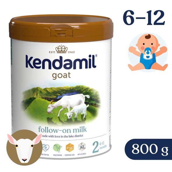 KENDAMIL KOZÍ POKRAČOVACÍ MLÉKO 2 (800G) DHA+ - KOJENECKÁ MLÉKA - KRMENÍ