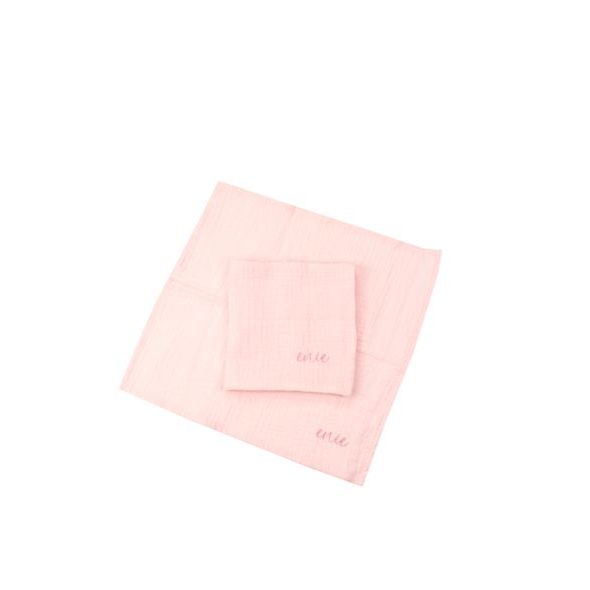ENIE BABY MUŠELÍNOVÉ PLENKY 30X30CM RŮŽOVÁ - 2 KS - LÁTKOVÉ PLENY ALL IN ONE - PŘEBALOVÁNÍ