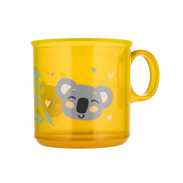 CANPOL BABIES HRNEČEK PROTISKLUZOVÝ EXOTIC ANIMALS 170ML ŽLUTÝ - DĚTSKÉ HRNEČKY - KRMENÍ