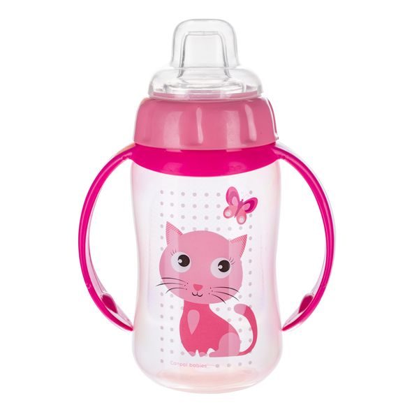 CANPOL BABIES TRÉNINKOVÝ HRNÍČEK S ÚCHYTY CUTE ANIMALS 320ML - DĚTSKÉ HRNEČKY - KRMENÍ
