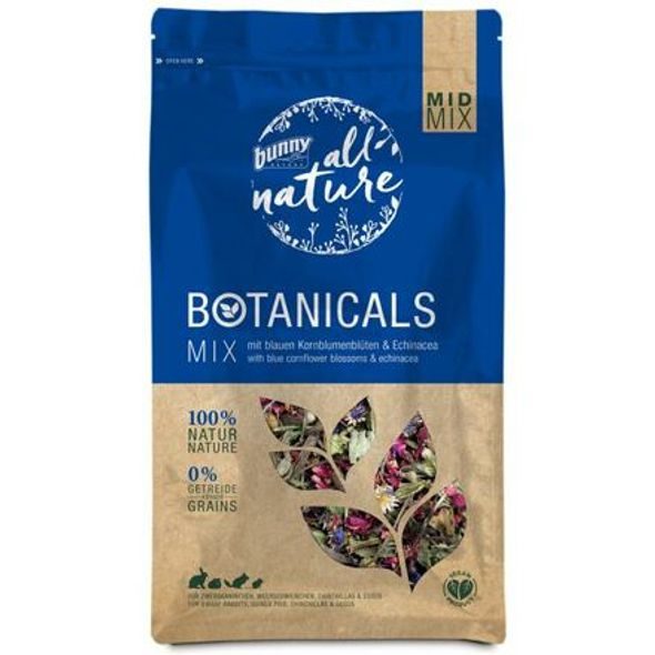 BUNNY NATURE BUNNY BOTANICALS S CHRPOU MODROU A ECHINACEOU 120 G - KRMIVO - CHOVATELSKÉ POTŘEBY MALVÍKZOO