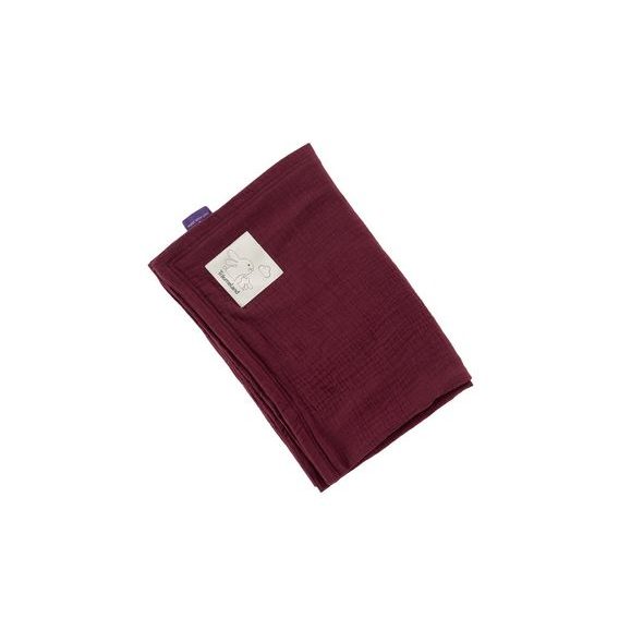 TRÄUMELAND MUŠELÍNOVÁ DEKA 100 X 75 CM BEERENROT - DĚTSKÉ DEKY PRO MIMINKA - SPINKÁNÍ