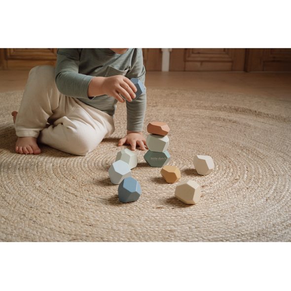LITTLE DUTCH STOHOVACÍ KAMENY DŘEVĚNÉ FOREST FRIENDS - MOTORICKÉ A HRY - PRO DĚTI