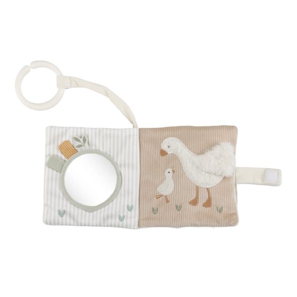 LITTLE DUTCH ZÁVĚSNÁ TEXTILNÍ KNÍŽKA S AKTIVITAMI NEWBORN NATURALS - FARMA - PRO DĚTI