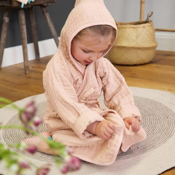 LÄSSIG MUSLIN BATHROBE MINT 24-36M. - OSUŠKY A DĚTSKÉ ŽUPANY - KOUPÁNÍ A ZDRAVÍ